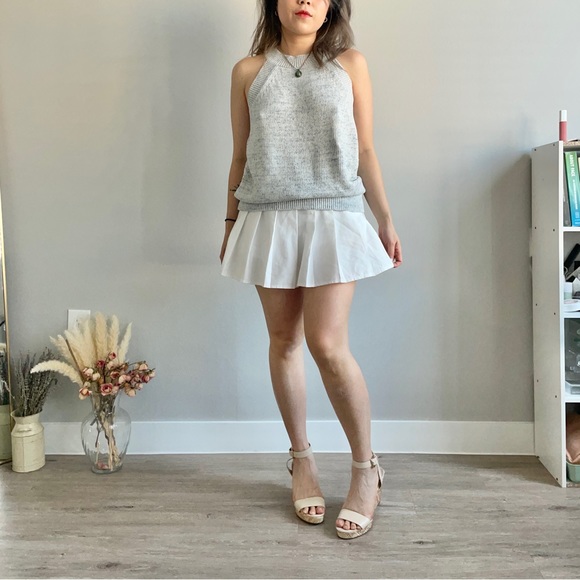 Loft Knitted Baby Blue Cotton Top - Picture 2 of 4